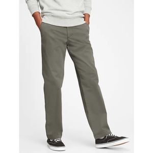 GAP Classic Straight Fit Khakis 34x34 grey